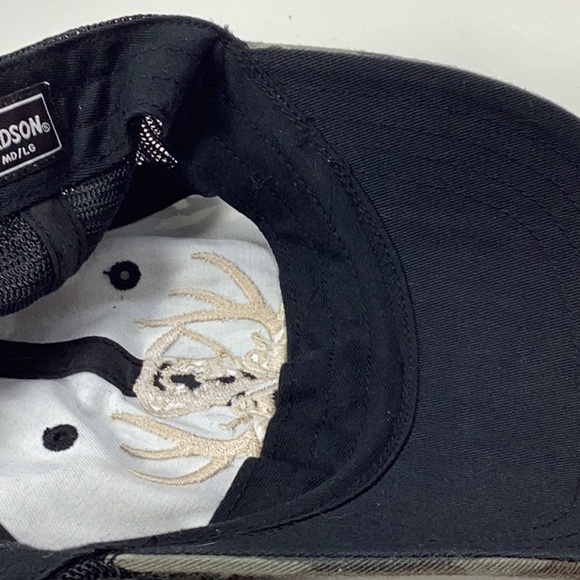 NWT Realtree “Backwoods Mafia” Camouflage and Black Mesh Baseball Cap - Picture 8 of 8